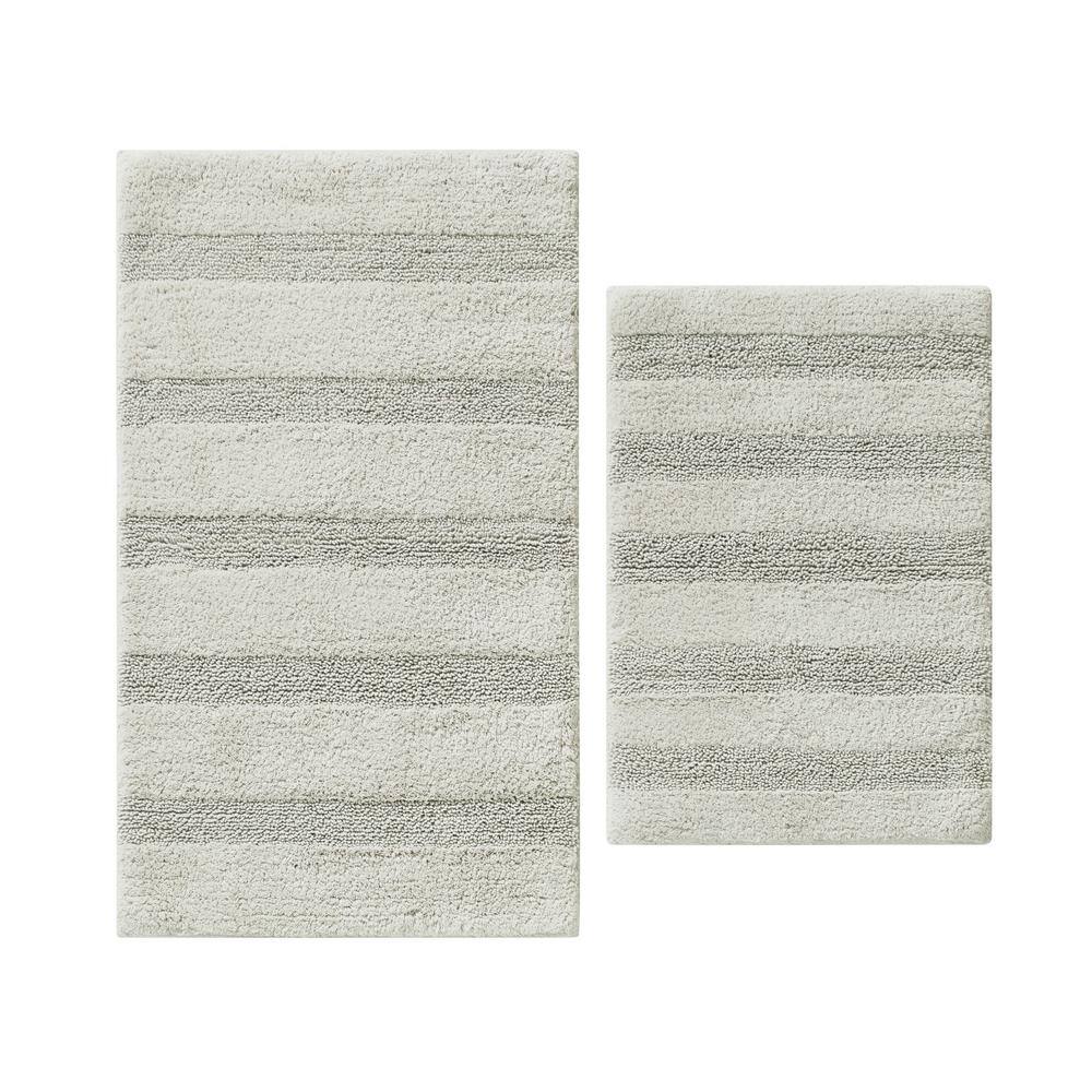 UPC 883893645165 product image for ED-Ellen DeGeneres Manchester Solid Grey Cotton 2-Piece Rug Set, Gray | upcitemdb.com
