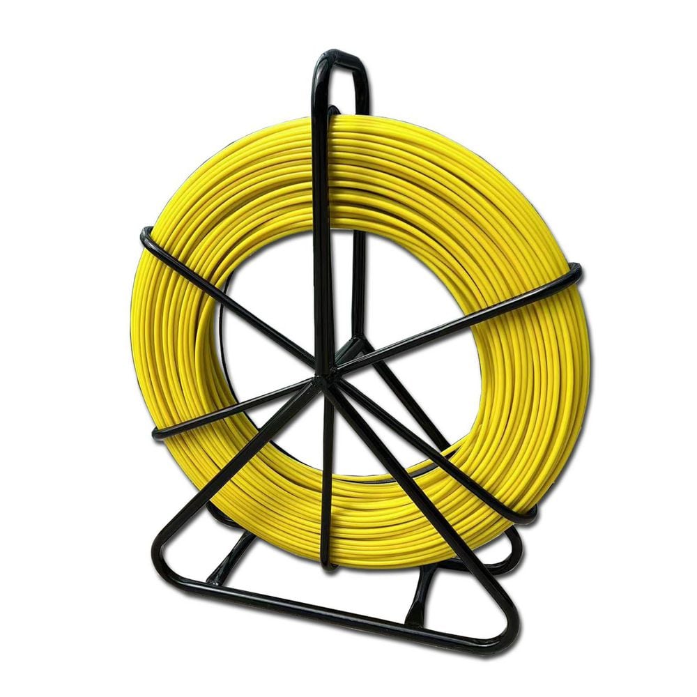 Fiberglass 656ft Fish Tape Puller 6mm Electrical Wire Cable Running Rod with Steel Reel Stand for Duct Conduit price history on PriceWatchPro