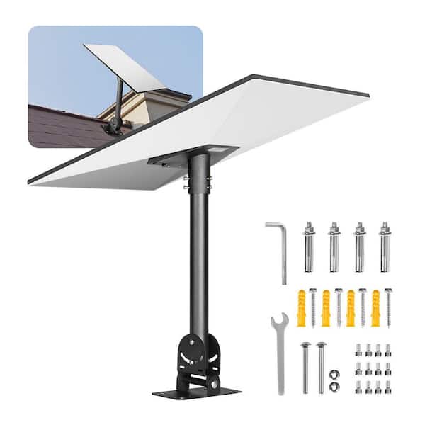 Starlink Gen 3 Roof Mount, 30-150° Adjustable Angle Mounting Roof Pole Adapter, Steel Starlink Standard Gen 3 Pipe Kit