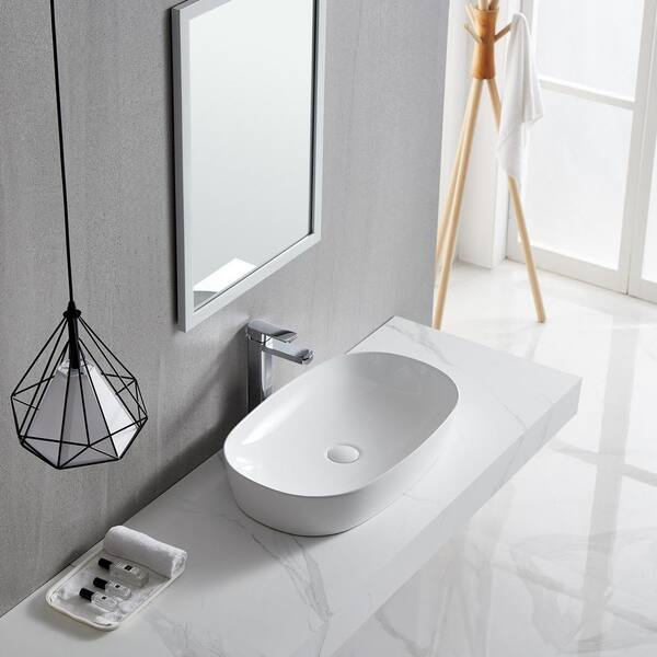 ZERO Countertop round washbasin By CERAMICA CATALANO