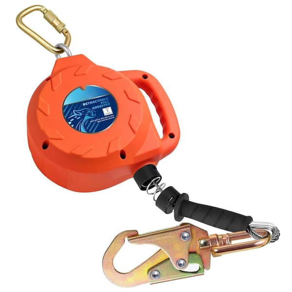 20 ft. Self Retracting Lifeline with Swivel Top Galvanized Steel Cable for Construction Safety