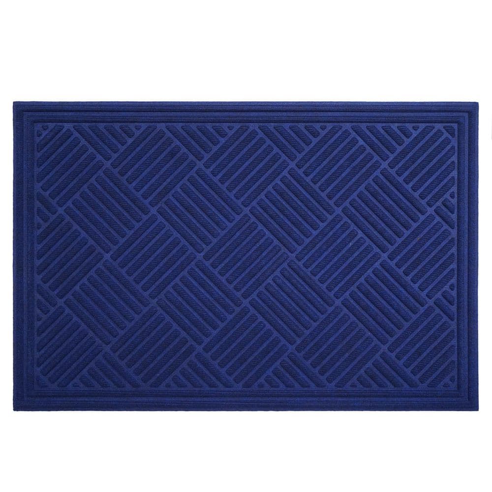 Chess Ribbed Blue colored 24 in. x 36 in. Indoor/Outdoor Doormat price history on PriceWatchPro