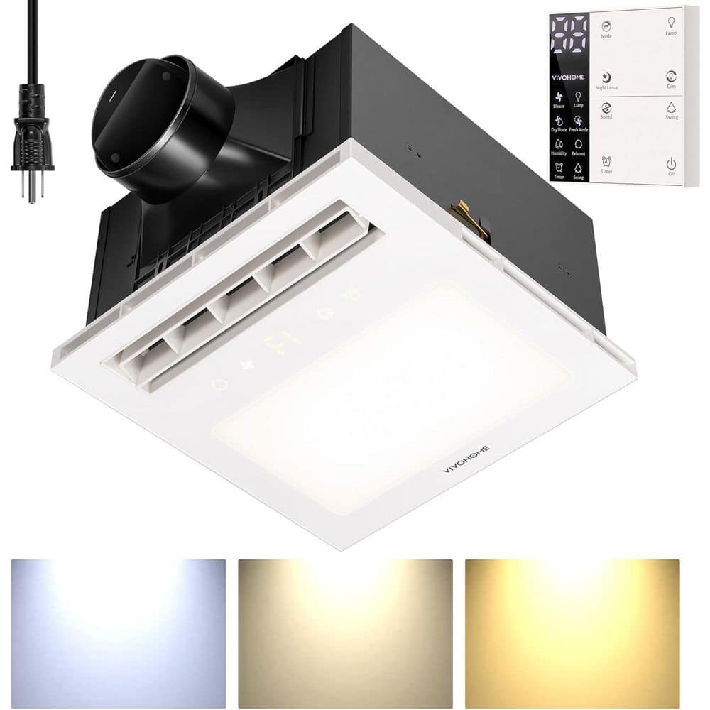 160 CFM DC Motor Bathroom Exhaust Fan with Humidity Sensor & LED Light, 3 Color Temperatures, Remote Control price history on PriceWatchPro