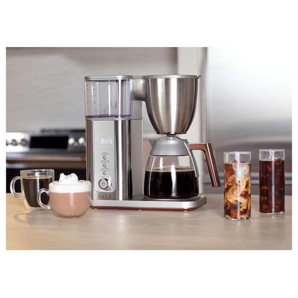 Café Specialty Drip Coffee Maker with Glass Carafe, 10 Cups, Stainless Steel