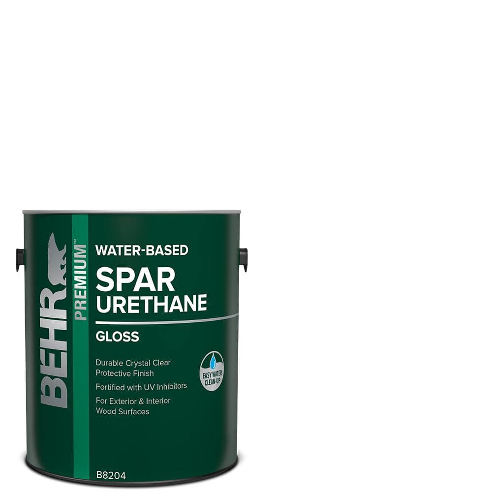 1 gal. Gloss Clear Water-Based Interior/Exterior Spar Urethane Wood Sealer