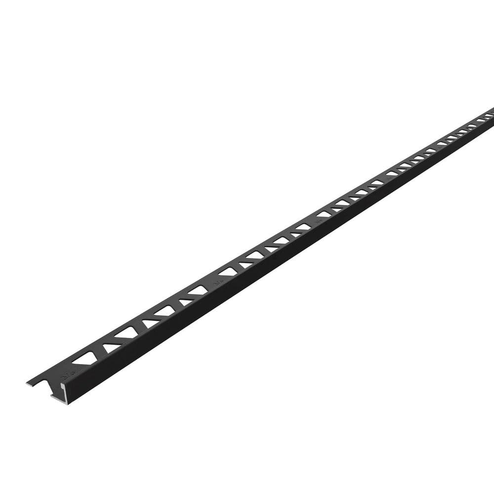 Matte Black 1.13 in. W x 96 in. L Aluminum 3/8 in. Tile Edge Trim price history on PriceWatchPro