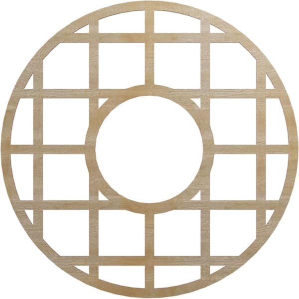 Ekena Millwork 0.25 in. x 32 in. x 32 in. Wood Medallion Moulding