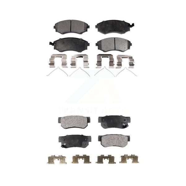 TEC Front Rear Ceramic Brake Pads Kit For Hyundai Sonata Kia Optima Magentis KTC-100367