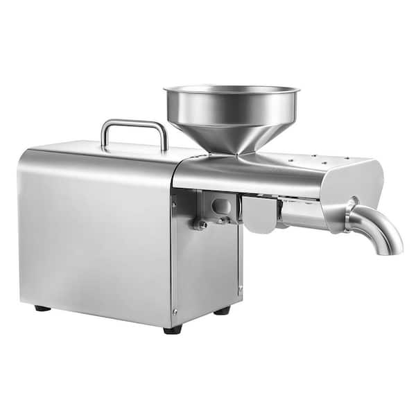 Automatic Oil Press Machine, Stainless Steel 750-Watt Electric Food Mills, 122℉-572℉ Hot Pressing, 8.27 lbs. /H Capacity