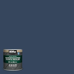 8 oz. #MQ5-54 Compass Blue Solid Color Waterproofing Exterior Wood Stain and Sealer Sample