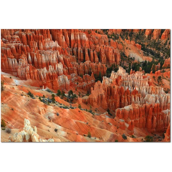 Courtside Market Hoodoos, Bryce Canyon 12 in. x 18 in. Gallery-Wrapped Canvas Wall Art