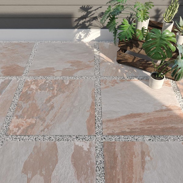 Corso Italia Flagstone Natural Cleft 24 in. x 24 in. x 0.75 in. Stone Look Porcelain Paver (Case of 2)