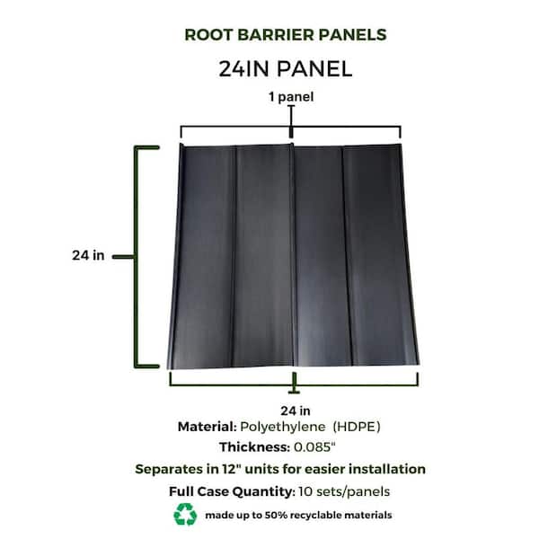 Plastic Foundation Water Barrier - HDPE - Rhizome Barrier Supply