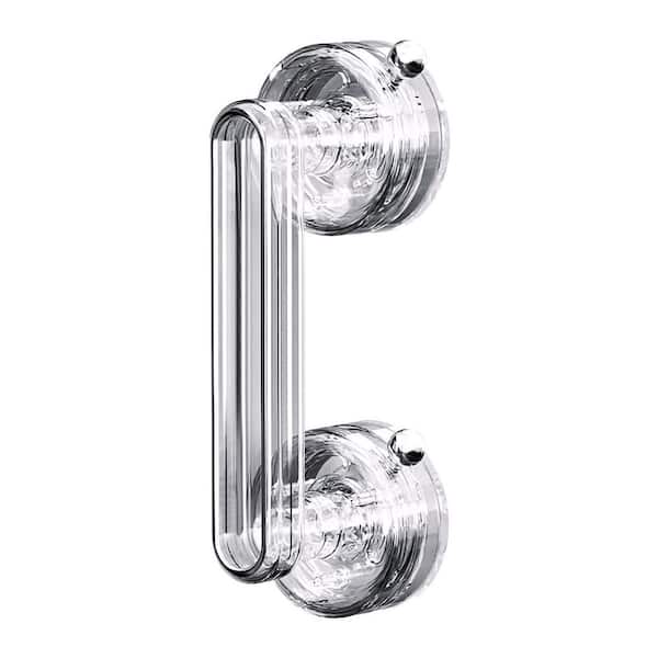 7 in. Powerful Suction Cup Shower Door Handle in Clear for Glass Doors, Windows, Cabinets and Refrigerators