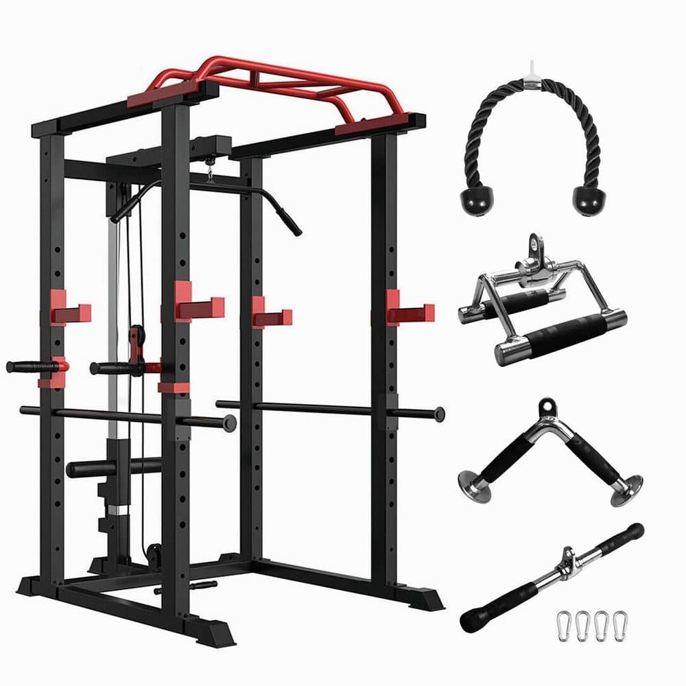 ウエイトトレーニング weight lifting cage, bars and weights LIVACA Home Gym 1000 lb. Power Cage with Pull Up Bar and Weight