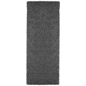 Softy Collection Non-Slip Rubberback Solid Soft Gray 1 ft. 8 in. x 4 ft. 11 in. Indoor Runner Rug