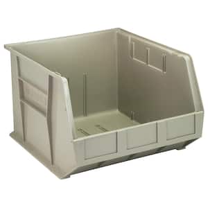 Ultra Series 27.00 Qt. Stack and Hang Bin in Stone (3-Pack)
