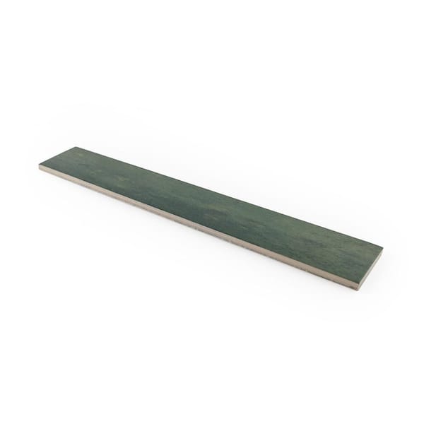 Jeffrey Court Typhoon Green 3 in. x 18 in. Subway Gloss Porcelain