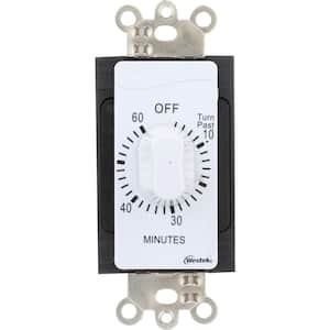 60 Min In-Wall Countdown Timer - White