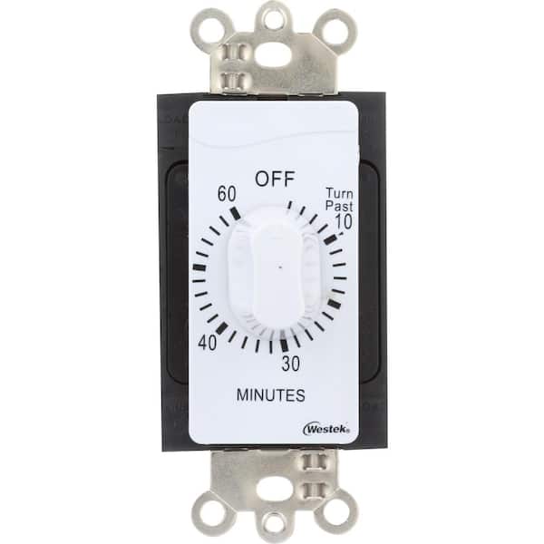 Countdown 60 - Timer Depot White TMSW60MW The Westek - Home Min In-Wall