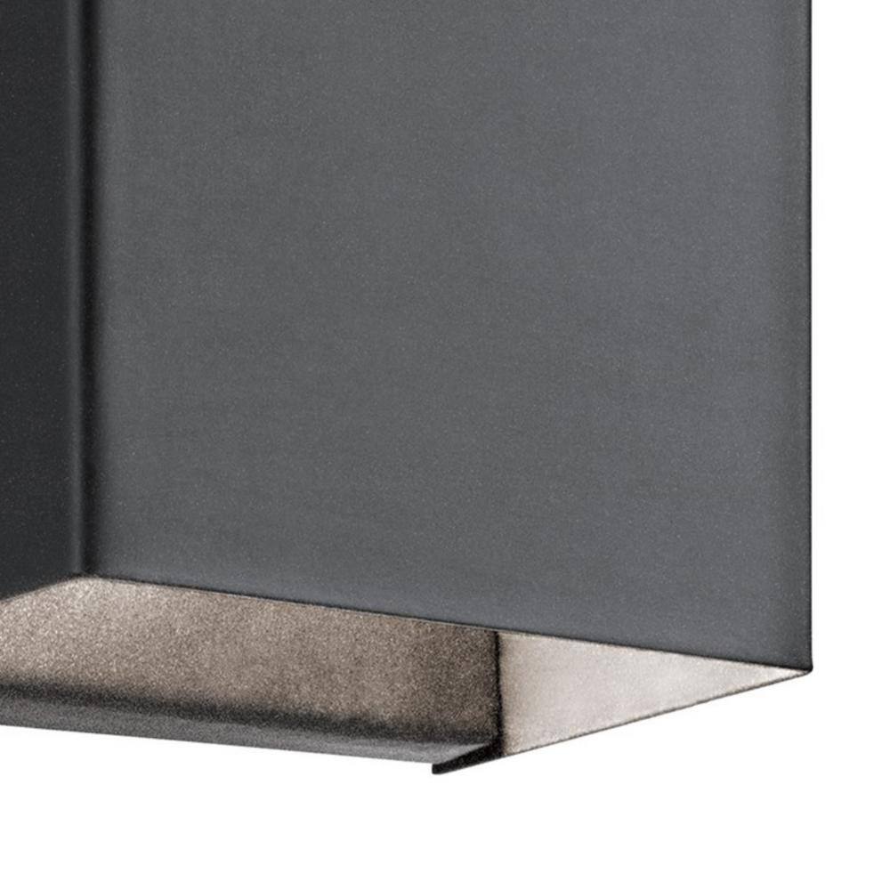 Walden 12" Textured Black Aluminum LED Outdoor Wall Light