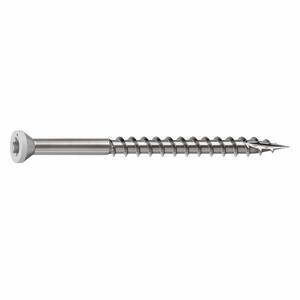 1-5/8 in. #8 316 Stainless Steel White Premium Star Drive Trim Screws (100-Count)