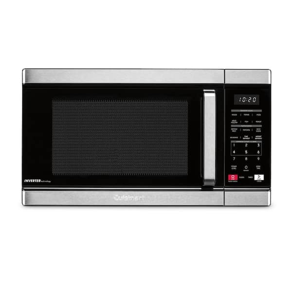 Cuisinart 1.1 cu. ft Counter Top Microwave with Sensor Cook and Inverter Technology in Black and Stainless steel