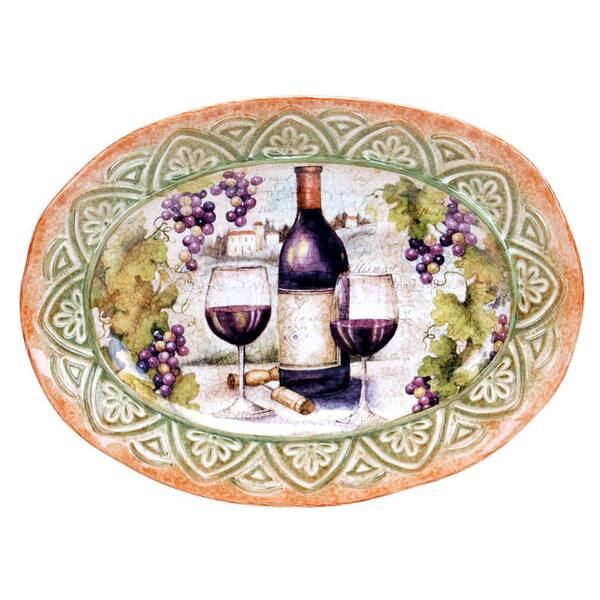Unbranded Sanctuary Wine Oval Platter