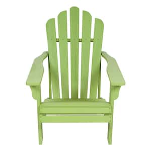 Westport II Lime Green Wood Adirondack Chair