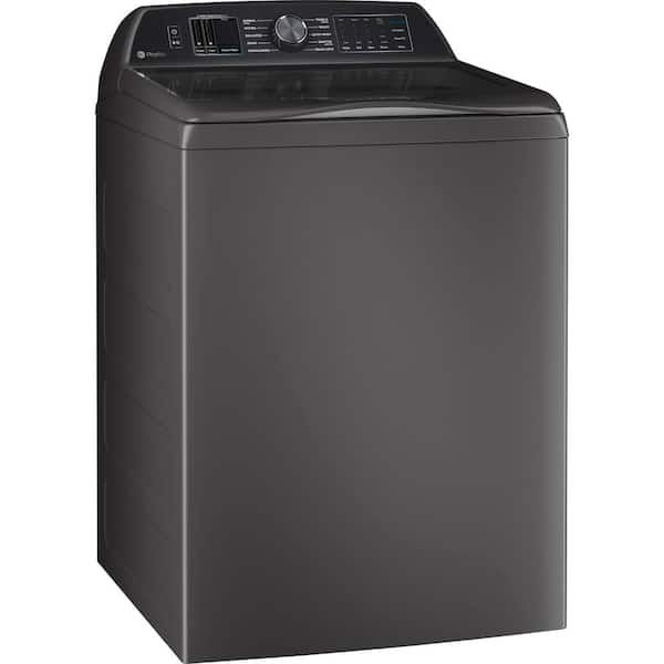 Profile 5.4 cu. ft. High-Efficiency Smart Top Load Washer in Diamond Gray with Impeller, Quiet Wash Balacing Technology