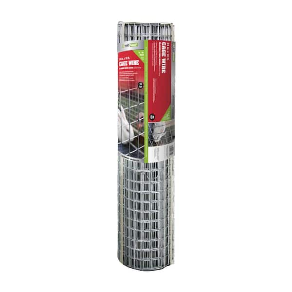 YARDGARD 2 ft. x 15 ft. 16-Gauge 1 in. x 1 in. Mesh Galvanized Steel Cage Wire
