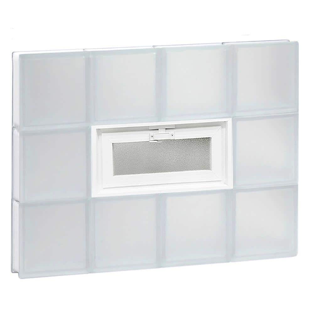 31 in. x 23.25 in. x 3.125 in. Frameless Vented Frosted Glass Block Window price history on PriceWatchPro