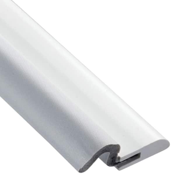 Simply Conserve Windjammer Foam 7/8 in. x 84 in. White PVC Door Weatherstrip Premium Foam & Nail Up, Pack of 15