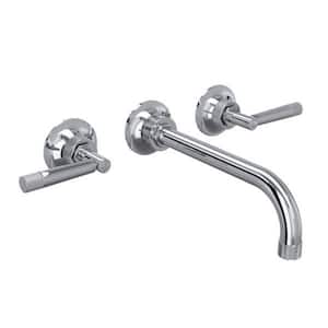 Graceline 2-Handle Wall Mount Roman Tub Faucet in Polished Chrome