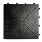 12 in. x 12 in. Coin Black Modular Tile Garage Flooring (24-Pack)