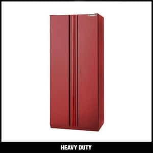 Heavy Duty Welded 20-Gauge Steel Freestanding Garage Cabinet in Red (36 in. W x 81 in. H x 24 in. D)