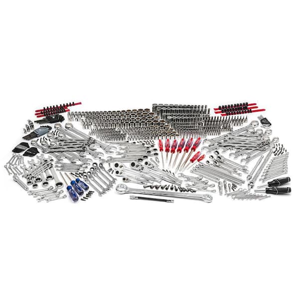 Husky 1/4 in., 3/8 in., and 1/2 in. Drive Master Mechanics Tool Set (605-Piece)