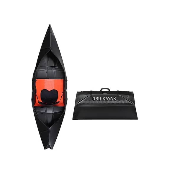 ORU KAYAK Oru Foldable Kayak Lake Sport. Lightweight, Portable and Stable. Lake and River Kayaks. Beginner-Intermediate (Black)