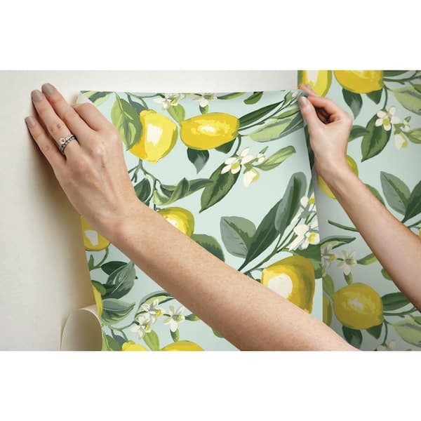 RoomMates Lemon Zest Peel and Stick Wallpaper (Covers  sq. ft.)  RMK11656WP - The Home Depot