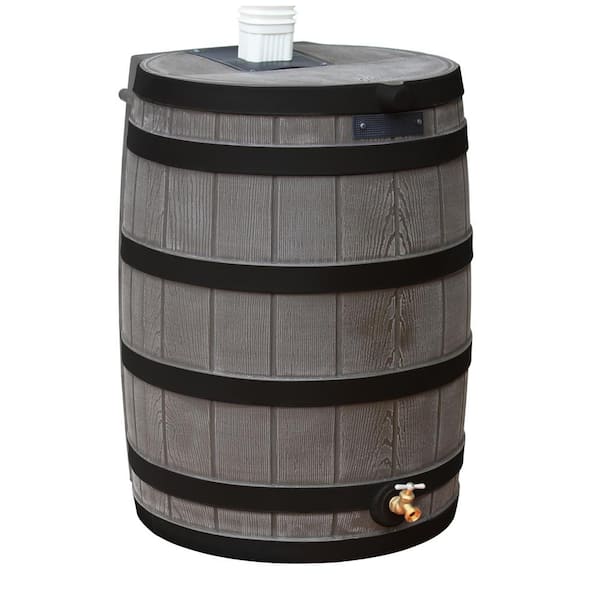 Good Ideas 50 Gal. Darkened Ribs Oak Rain Wizard