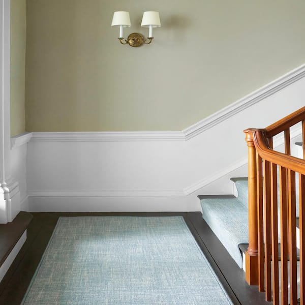 Crosshatch Hand Micro Hooked Wool Aegean 10 ft. x 14 ft. Indoor Area Rug