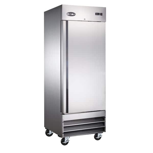 SABA 29 in. W 23 cu. ft. One Door Commercial Reach In Upright Refrigerator in Stainless Steel