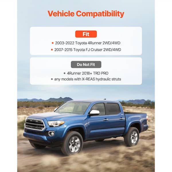 3F / 2R Lift Kit Toyota 4Runner & FJ Cruiser 2003-2024 - Bison Off Road