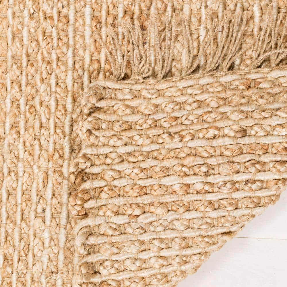 Natural Jute Hand-Woven 2'6" x 6' Runner Rug