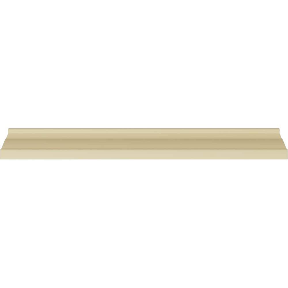 Primed White Polyurethane Geometric Crown Moulding Sample