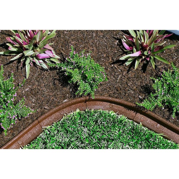 EcoBorder 4 ft. Brown Rubber Landscape Edging (6-Pack)