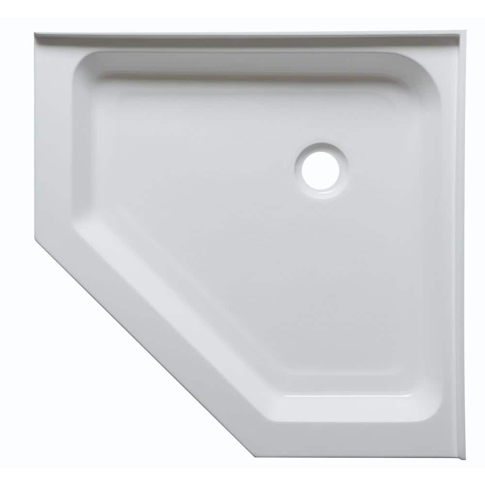 Randi 36'' White Acrylic Neo-Angle Shower Base