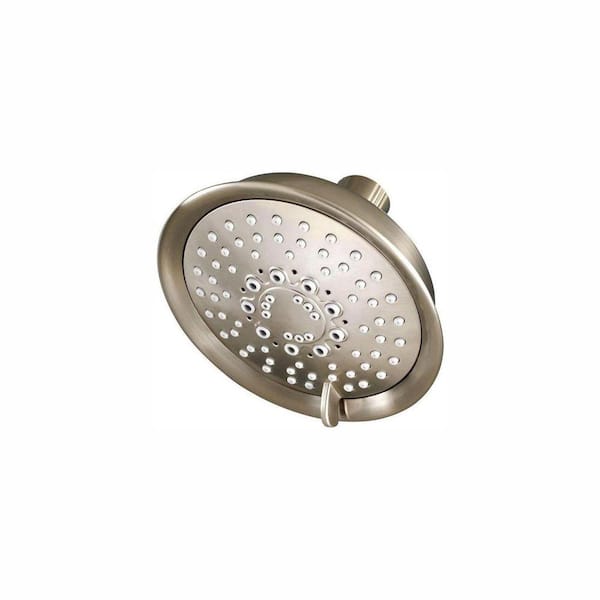 6-Spray 6 in. Single Wall Mount Low Flow Fixed Rain Shower Head in Brushed Nickel 6-Spray 6 in. Single Wall Mount Low Flow Fixed Rain Shower Head in Brushed Nickel