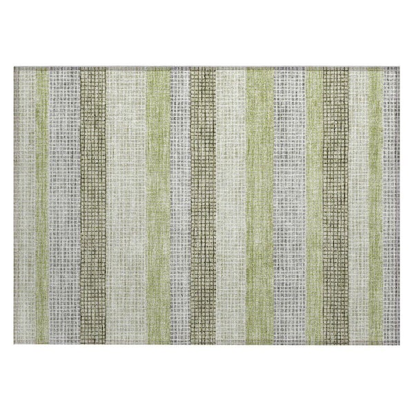 Chantille Machine Washable Indoor/Outdoor Abstract ACN2008 Aloe 2 ft. x 3 ft. Accent Rug