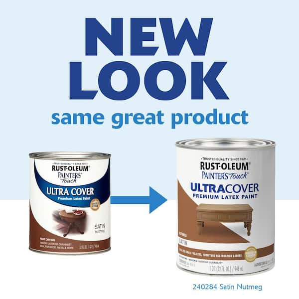 32 oz. Ultra Cover Satin Nutmeg General Purpose Paint (Case of 2)